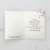 Sympathy Cherry Blossom Branch With Dewdrops Kaart (Binnen)