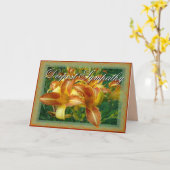 Sympathy-cronflow-customize Kaart (Gele Bloem)