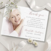 Sympathy Custom Photo Funeral Thank You Card Bedankkaart
