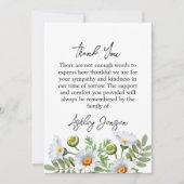 Sympathy Daisy Thank You Card Bedankkaart (Voorkant)