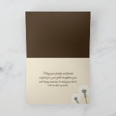 Sympathy Dandelion Seed with Droplets On a Bible  Kaart (Binnen)