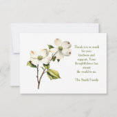 Sympathy Dogwood Bedankt Notecard Notitiekaartje (Voorkant)