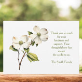 Sympathy Dogwood Bedankt Notecard Notitiekaartje