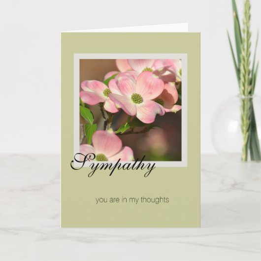 Sympathy Dogwood Flowers Kaart (Voorkant)