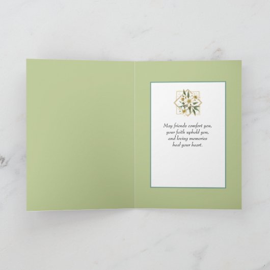 Sympathy Edelweiss Zwitserse Alpen Window Kaart (Binnen)