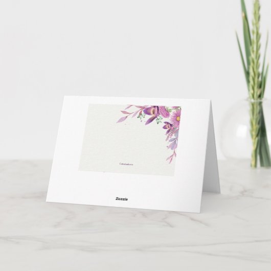 Sympathy Floral Kaart (Achterkant)