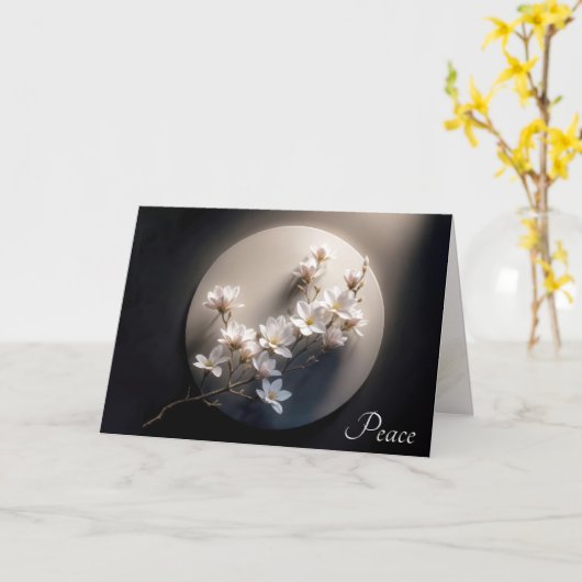 Sympathy Flowering Dogwood Kaart (Gele Bloem)