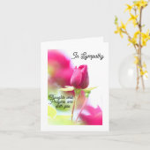 Sympathy Folded Wenskaart Kaart (Gele Bloem)