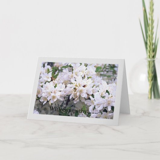 Sympathy Folded Wenskaart Kaart (Voorkant)