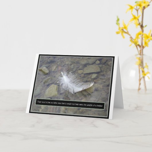 Sympathy Folded Wenskaart Kaart (Gele Bloem)