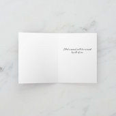 Sympathy for a Bengal Cat Folded Greeting Card Kaart (Binnen)