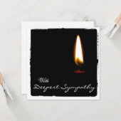 Sympathy Fotokaart Kaart (Voorkant / Achterkant in situ)