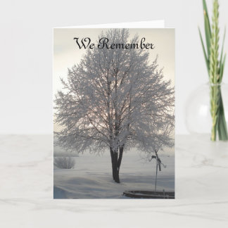 Sympathy Frosty tree serie1 Feestdagen Kaart