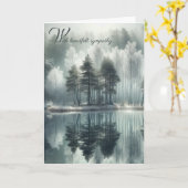 Sympathy Frozen Lake met Mist Kaart (Gele Bloem)