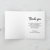 Sympathy Funeral Memorial Cowboy Lasso Bedankkaart (Binnen)