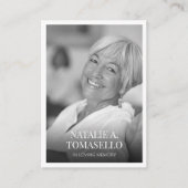 Sympathy Funeral Memorial Fotogebed Kaart Visitekaartje (Voorkant)