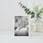 Sympathy Funeral Memorial Fotogebed Kaart Visitekaartje (Staand voorkant)