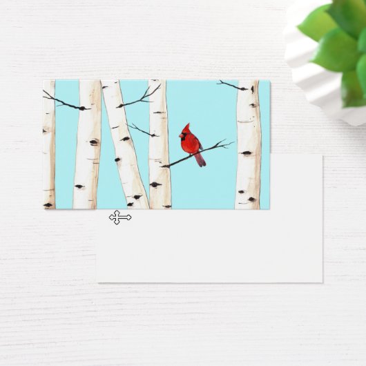 Sympathy Funeral Memorial Prayer Card Visitekaartje (Bureau)