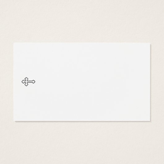 Sympathy Funeral Memorial Prayer Card Visitekaartje (Achterkant)