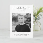 Sympathy Funeral Memorial Service Obituary Photo Programmakaart (Staand voorkant)