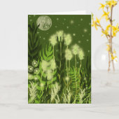 Sympathy - Green Moonlight Kaart (Gele Bloem)
