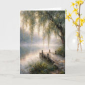 Sympathy Lake Dock met Wilg Kaart (Gele Bloem)
