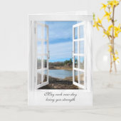 Sympathy Lake Uitzicht Window Kaart (Gele Bloem)