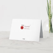 Sympathy Loss Service Black Labrador Retriever Kaart (Achterkant)