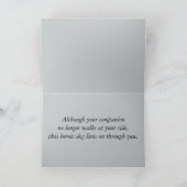 Sympathy Loss Service Black Labrador Retriever Kaart (Binnen)