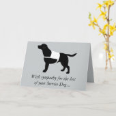 Sympathy Loss Service Black Labrador Retriever Kaart (Gele Bloem)