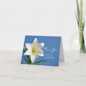 Sympathy Memorial Bedankt Opmerking Kaart, Paaslel (Voorkant)