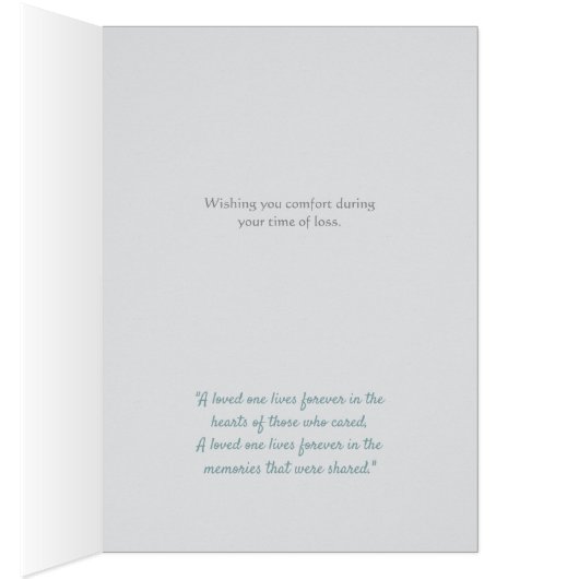 Sympathy Memories Kaart (Binnen (Rechts))