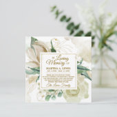 Sympathy Memory Creme Floral BEDANKT (Staand voorkant)