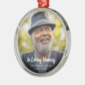 Sympathy Photo Memorial Remembrance Ornament (Links)
