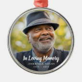 Sympathy Photo Memorial Remembrance Ornament (Voorkant)