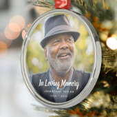 Sympathy Photo Memorial Remembrance Ornament