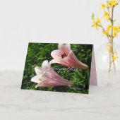 Sympathy- PK Trompet Lily- aanpassen van elke gele Kaart (Gele Bloem)