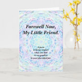 Sympathy Poem Pet Folded Wenskaart PBP Kaart (Gele Bloem)