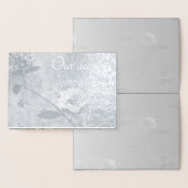 Sympathy Roos Silver Foil Kaart (Display)