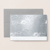 Sympathy Roos Silver Foil Kaart (Met envelop)
