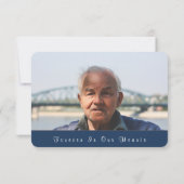 Sympathy Starry Mountain Night Bedankkaart (Achterkant)