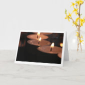 Sympathy Tealight Candle Kaart (Gele Bloem)