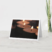 Sympathy Tealight Candle Kaart