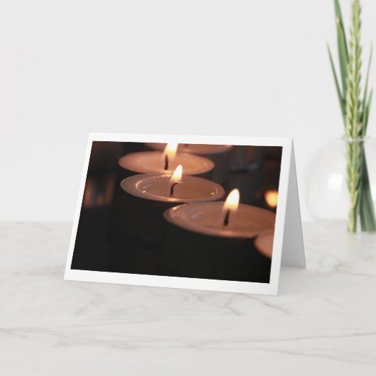 Sympathy Tealight Candle Kaart (Voorkant)