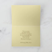 Sympathy Thank You Card - klassieke sympathie Bedankkaart (Binnen)