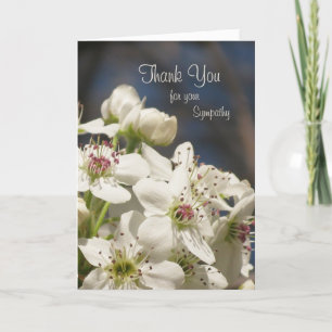 Sympathy Thank You Card - Lente Bloesems Bedankkaart