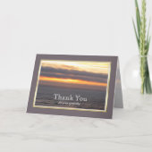 Sympathy Thank You Card - Sunset Dank u wel Bedankkaart (Voorkant)