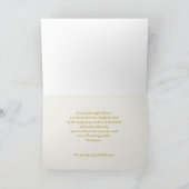 Sympathy Thank You Card - Tulp Bedankkaart (Binnen)