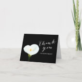 Sympathy White Lily Flower Memorial Dank u Bedankkaart (Voorkant)