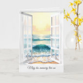 Sympathy Window met Ocean Surf Kaart (Gele Bloem)